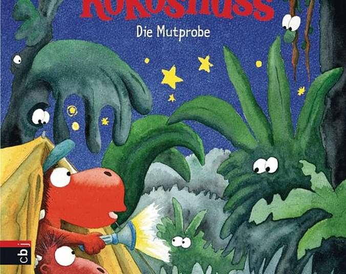 Kokosnuss und Oskar sitzen nachts im Zelt.