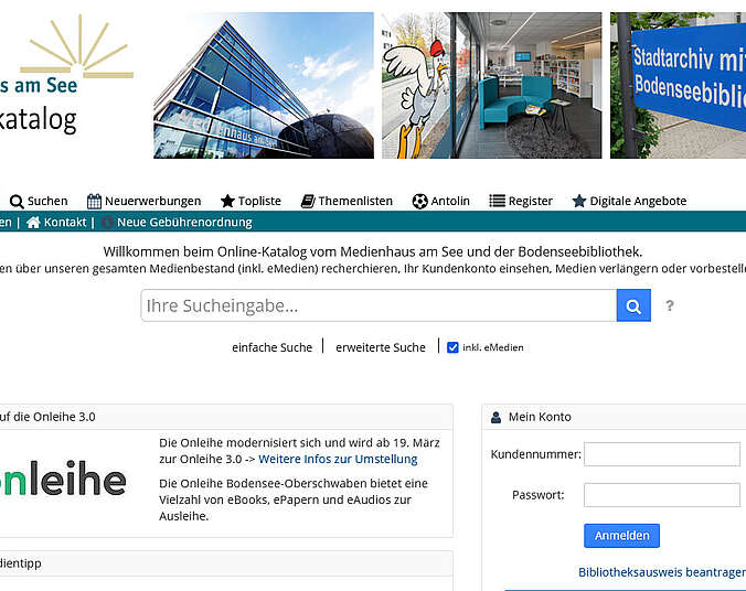 Ein Bild des Medienkatalogs.