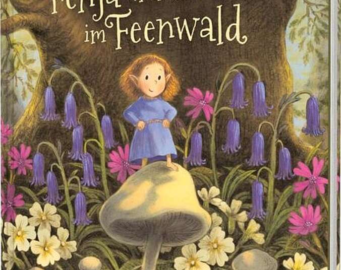 Fenja steht auf einem Pilz.