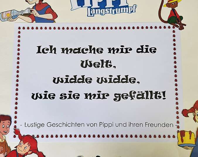 Plakat zu Pippi Langstrumps Geburtstag