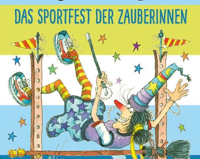 Zilly auf dem Sportfest der Zauberinnen.