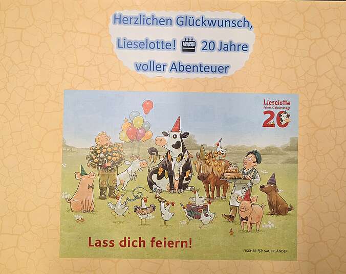 Plakat zum 20. Geburtstag von Ku Lieselotte