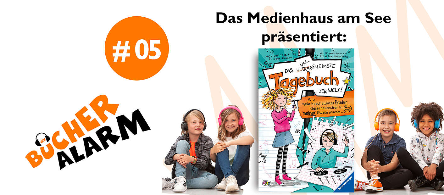 Podcast Logo Bücheralarm im Medienhaus
