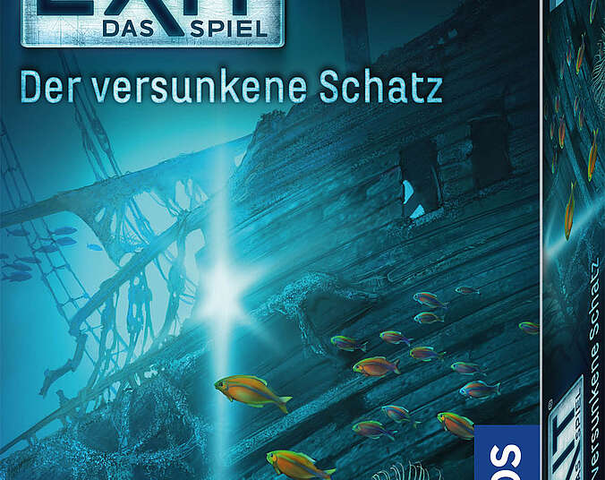 Bild eines versunkenen Schiffs am Meeresgrund.