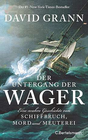 Gemaltes Bild eines Segelschiffs bei Sturm