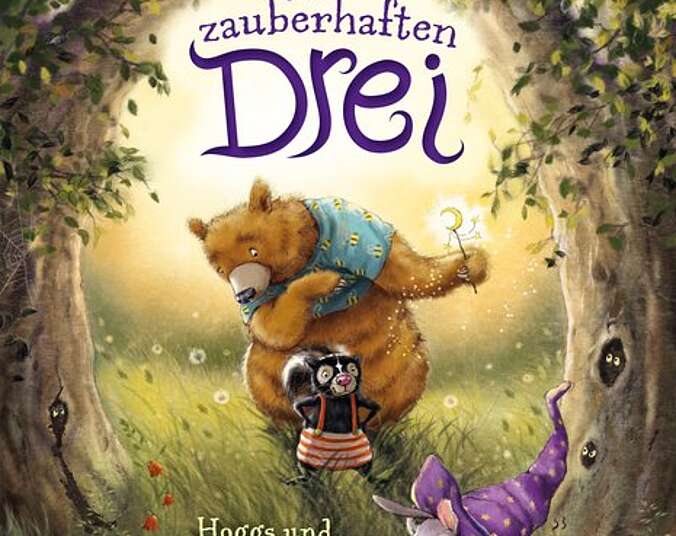 Die zauberhaften Drei unterwergs im Wald.