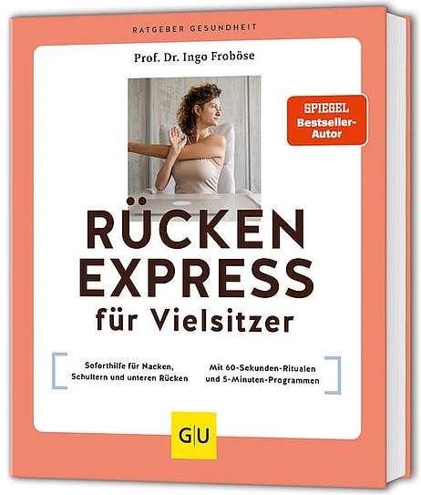 Buch mit Titel und kleinem Bild einer Person die Dehnübungen macht.